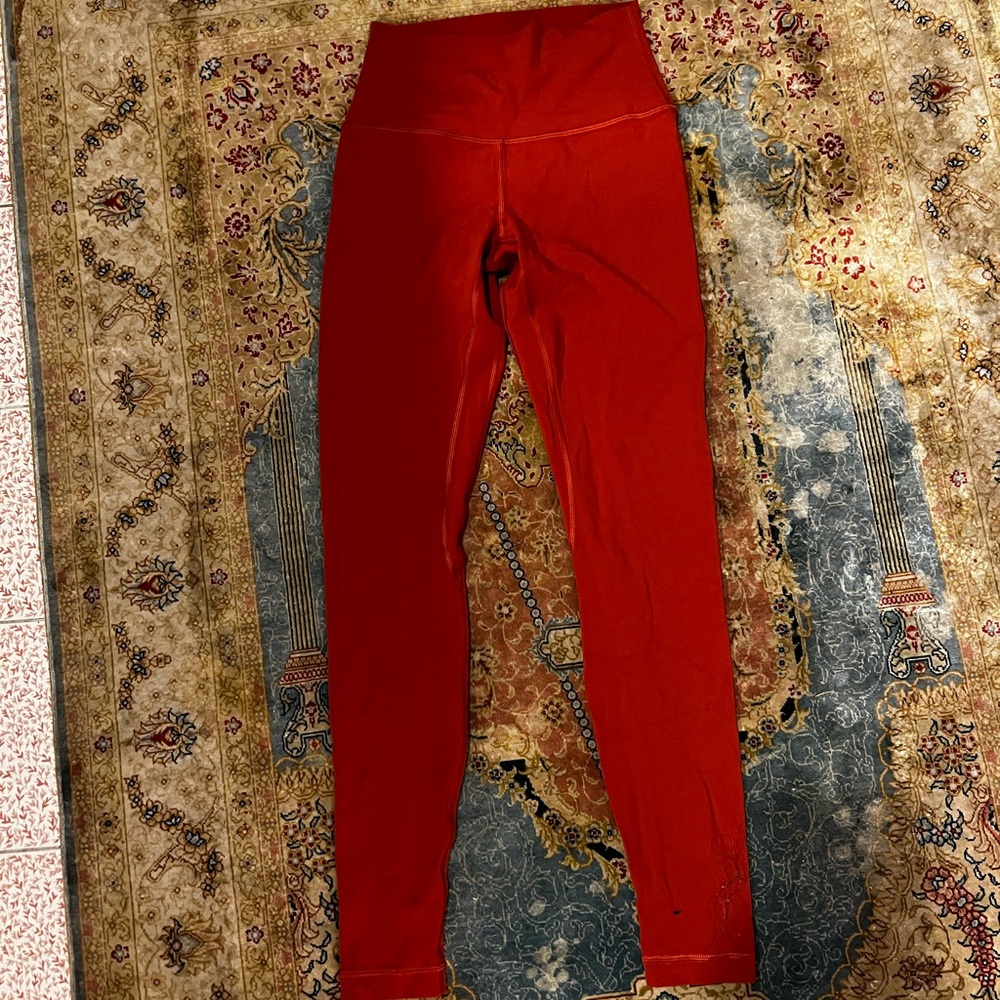 Lululemon Align Leggings burnt orange color